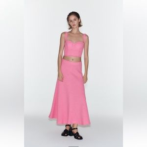 Long Textured Skirt